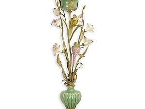 Porseleinen Twee Vogels Kandelaar